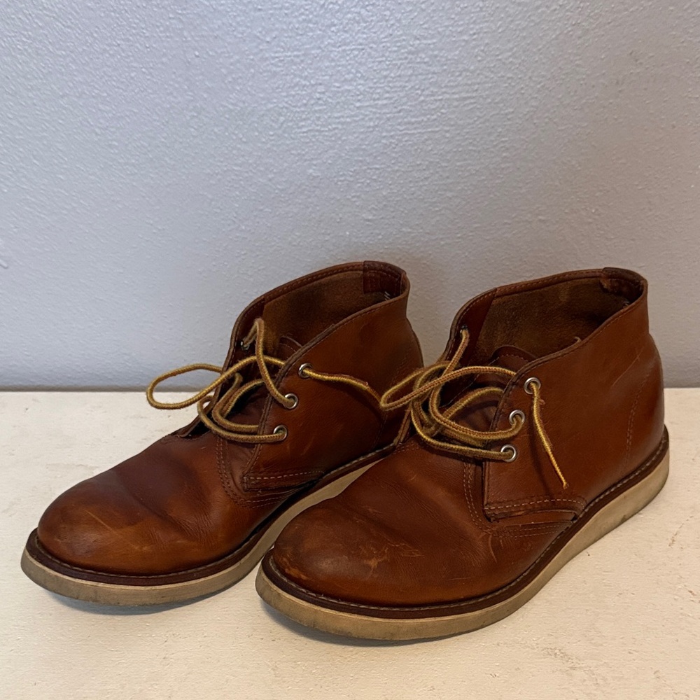 Red Wing Shoes Brown Leather Chukka Boots